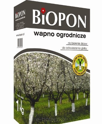 BIOPON Wapno ogrodnicze do bielenia i odkw. gleby 1kg