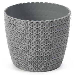 LAMELA Osłonka-doniczka JERSEY fi 140 szary