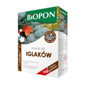 BIOPON Nawóz jesienny do iglaków granulat 1kg
