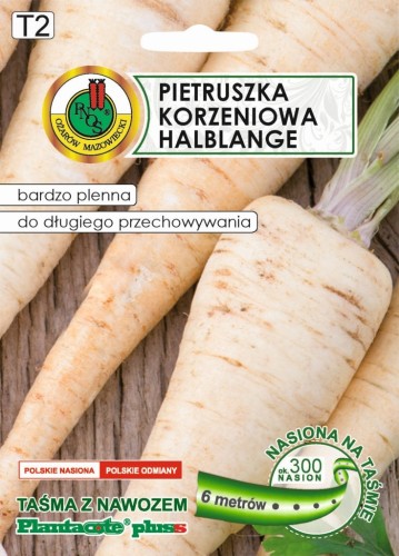 PNOS Pietruszka Korzeniowa Halblange - Nasiona na taśmie z nawozem