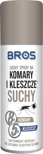 BROS Suchy spray na komary i kleszcze 90 ml