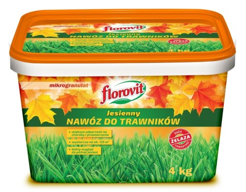 FLOROVIT granulowany jesienny nawóz do trawników 4 kg