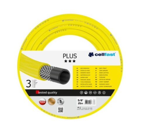 CELLFAST Wąż ogrodowy  Plus żółty 5/8