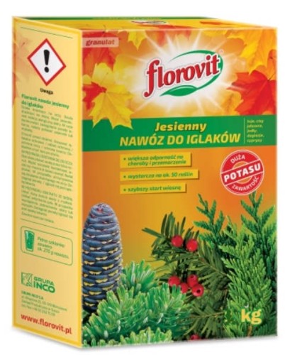FLOROVIT granulowany jesienny nawóz do iglaków  2 kg