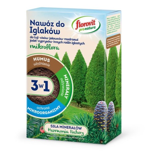FLOROVIT MIKROFLORA PRO NATURA 3W1 NAWÓZ DO IGLAKÓW 1 KG
