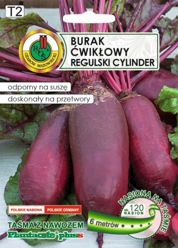 PNOS Burak ćwikłowy Regulski Cylinder - Nasiona na taśmie z nawozem 6m