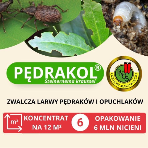 PNOS Pędrakol nicienie na pędraki i opuchlaki 6 mln 
