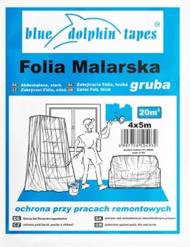 Blue Dolphin folia malarska GRUBA 4mx5m