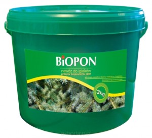 BIOPON Nawóz do iglaków przeciw brązowieniu igieł granulat 3kg