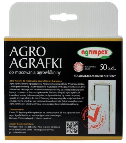 AGROAGRAFKA DO MOCOWANIA AGROWŁÓKNINY AGRIMPEX 50 szt