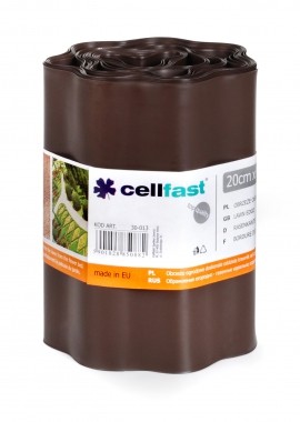 CELLFAST Obrzeże ogrodowe brązowe 20cmx9m