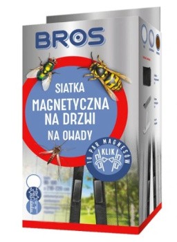  BROS Siatka magnetyczna na drzwi 160x220 cm Biała