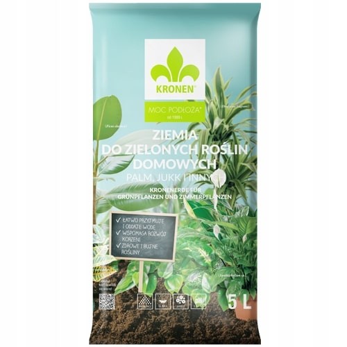 KRONEN Ziemia 5l do roślin zielonych i innych domowych 