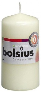 BOLSIUS Świeca pieńkowa 100/50 mm kremowa