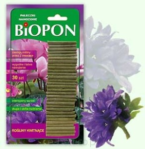 BIOPON Pałeczki nawozowe do kwitnących 30szt