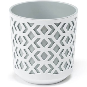 LAMELA Doniczka AZTEK 140 - k/biały + w/j.szary