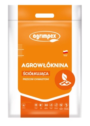 AGROWŁÓKNINA ŚCIÓŁKUJĄCA AGRIMPEX PRZECIW CHWASTOM 50 CZARNA 1,6X10M