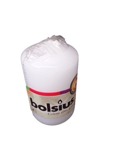 Bolsius świeca pieńkowa 8cm biała