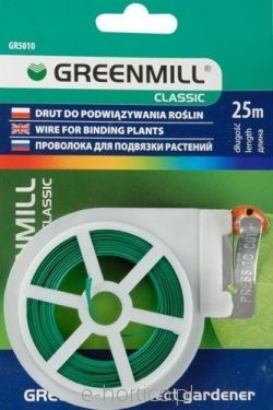 Drut płaski z obcinaczem 25m GR5010