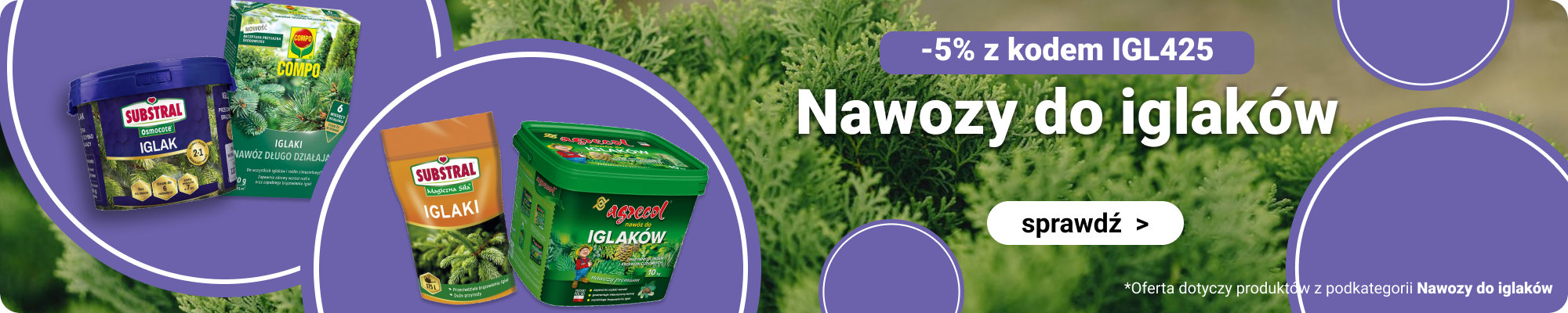 Nawozy do iglaków Promo